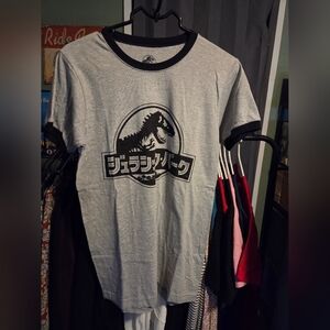 Gray Jurassic World Graphic T-Shirt - Unisex
